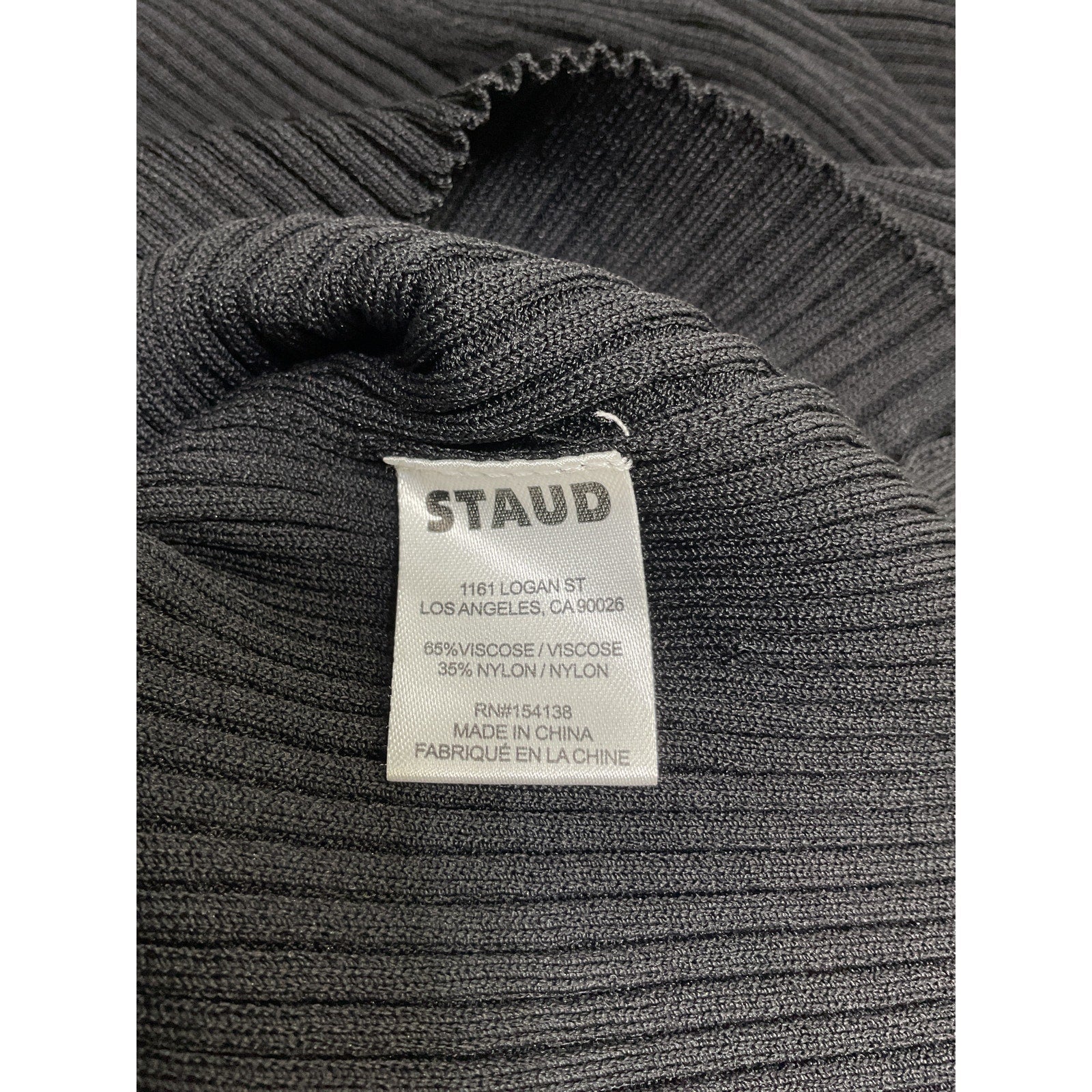 Staud Cargo Black Viscose Sweater Size L