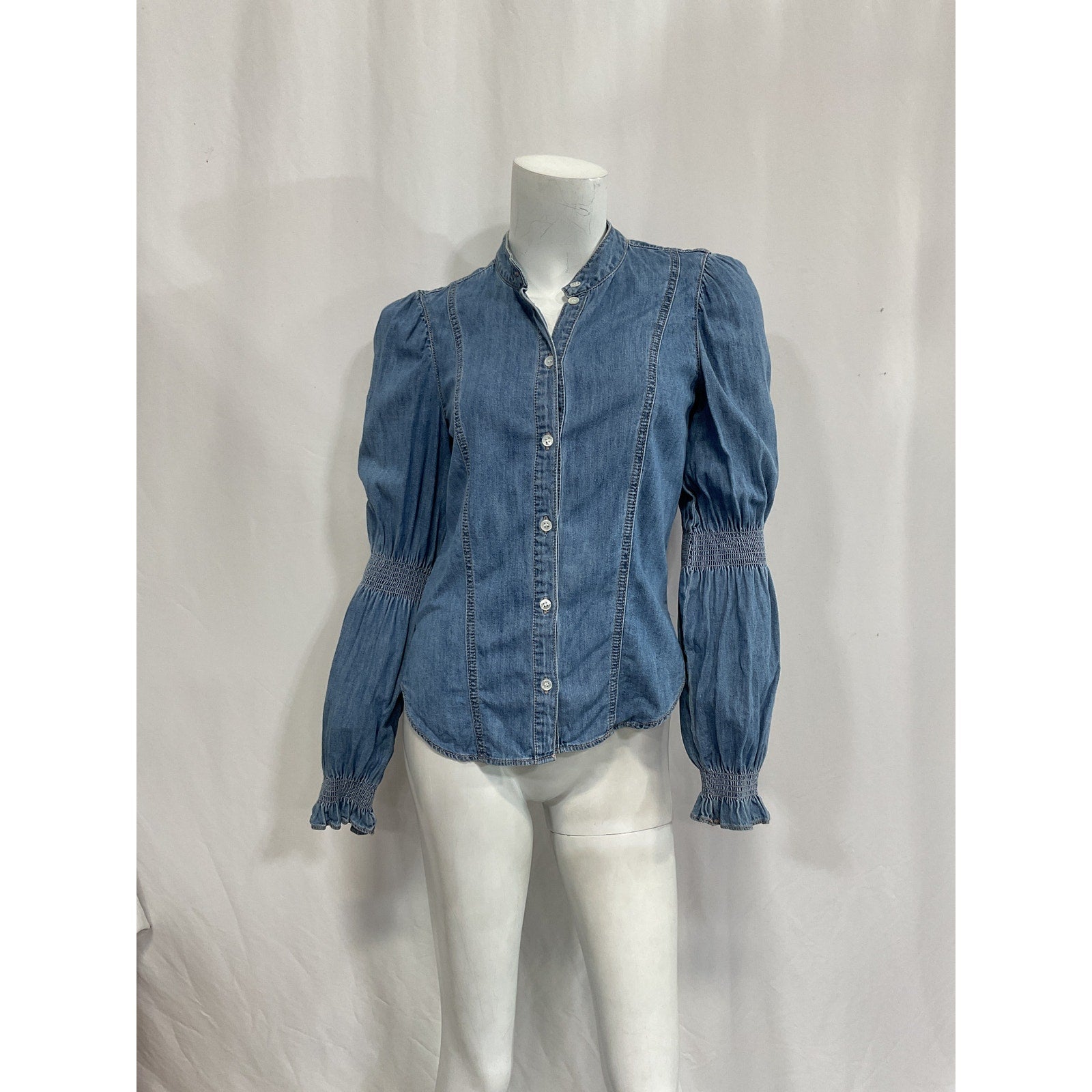 Veronica Beard 'Dalton' Blue Top Size 0