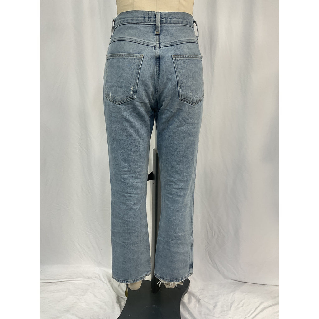 Agolde Pinch Waist High Rise Blue Cotton Kick Jean Size 26