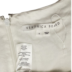 Veronica Beard Ruffled White Nikolette Top Size 6