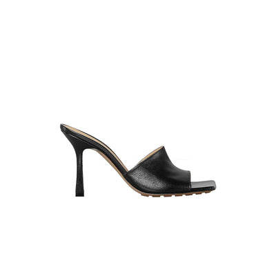 Bottega Veneta Black Leather Mules - Size 8