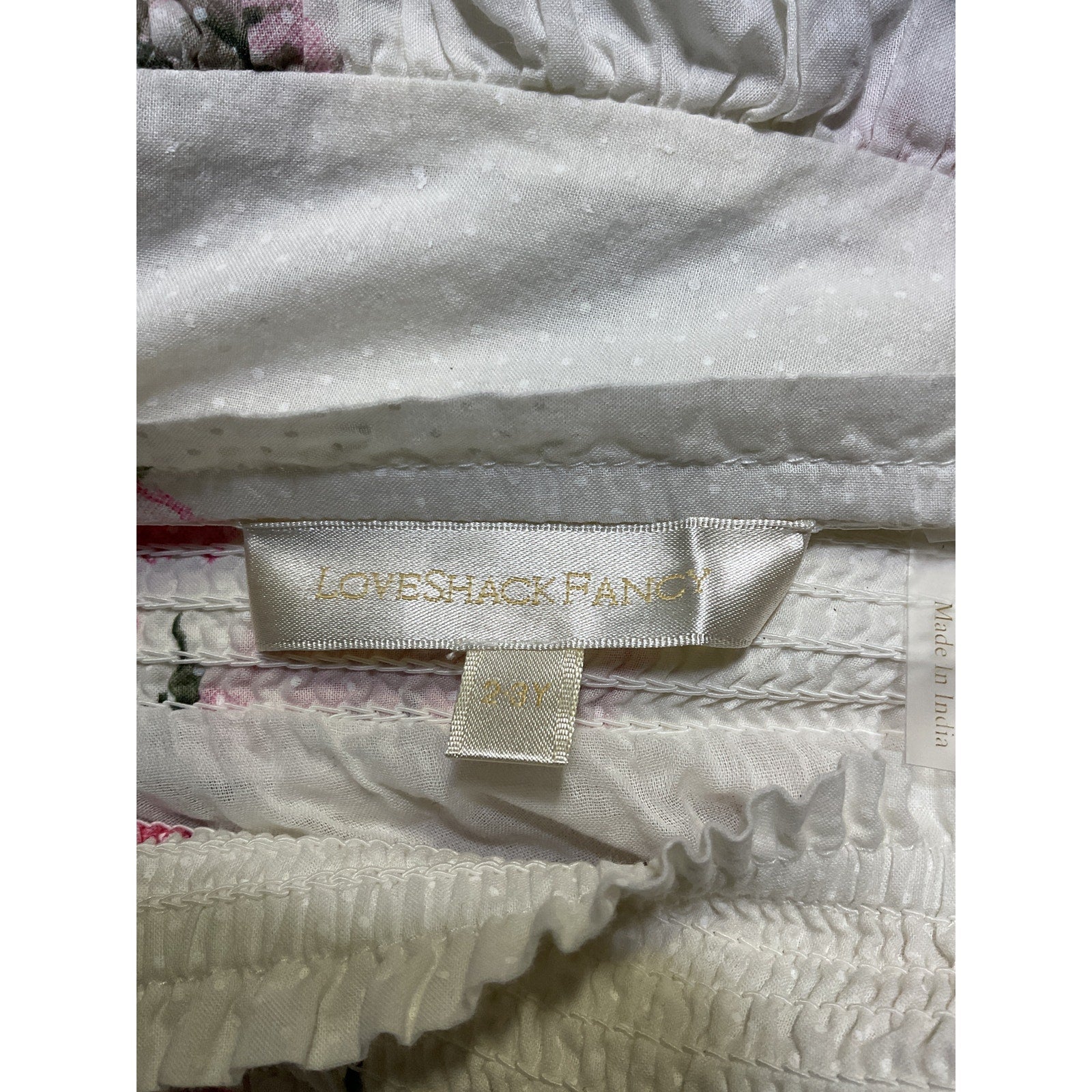Loveshackfancy 'Juniper' White Skirt Size 2-3 Y