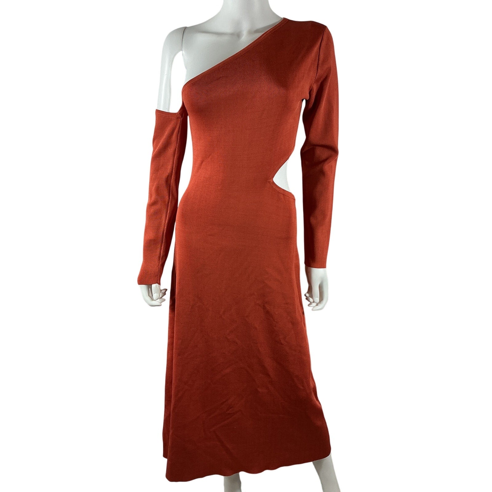 Cult Gaia 'Zora' Orange Knit Dress Size M