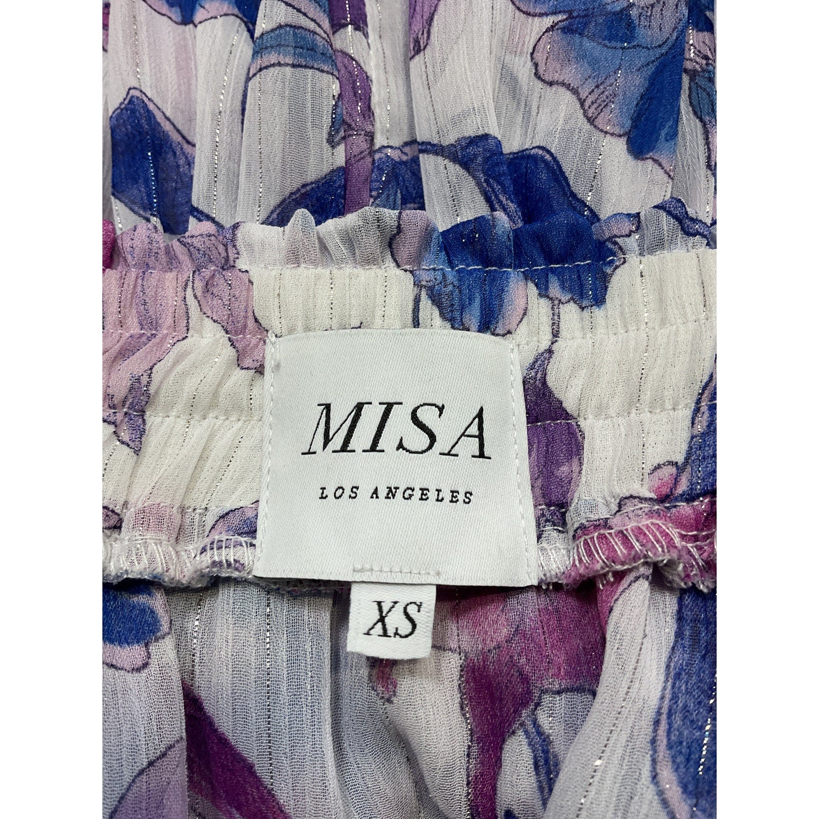 Misa Los Angeles 'Marion' White Chiffon Skirt Size XS