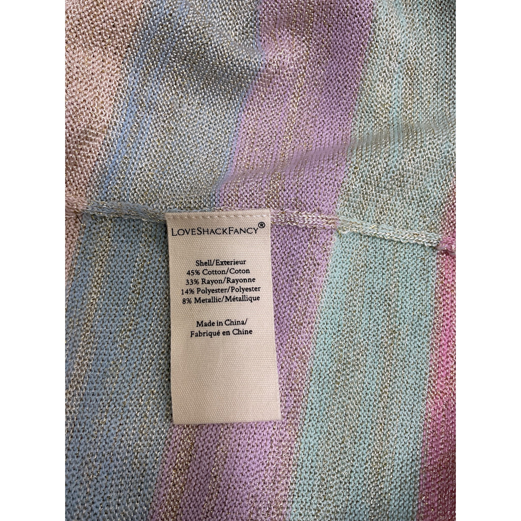 Loveshackfancy 'Lessie' Pink Cotton Knit Mini Dress Size XS