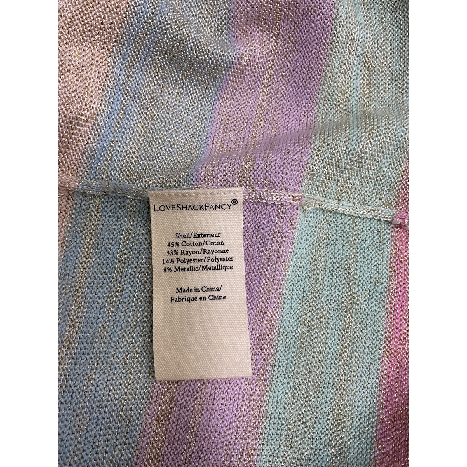 Loveshackfancy 'Lessie' Pink Cotton Knit Mini Dress Size XS