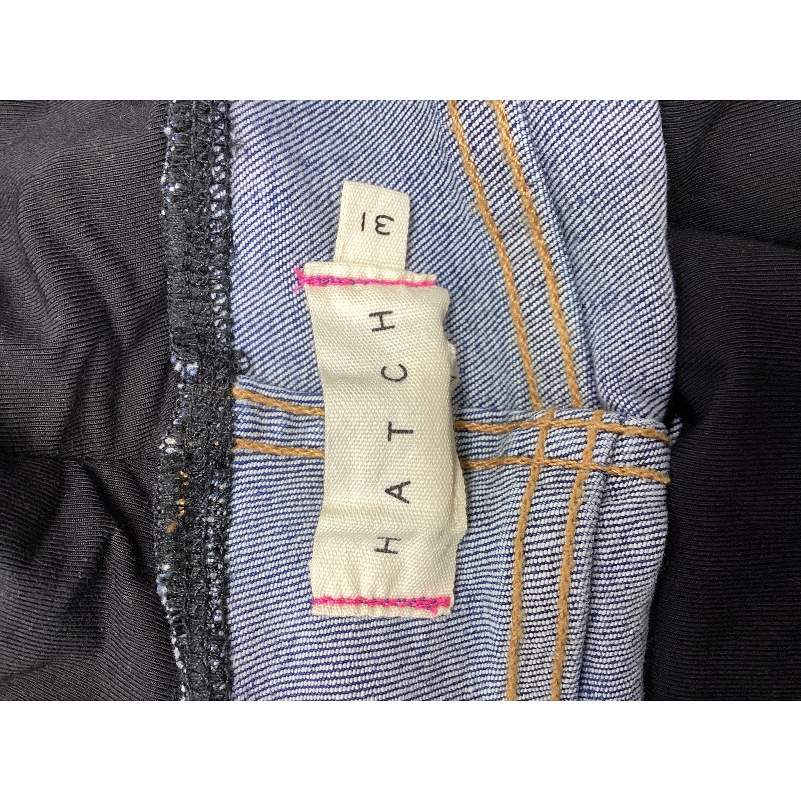 Hatch 'The Over The Bump' Blue Slim Maternity Denim Jean Size 31 - NWT