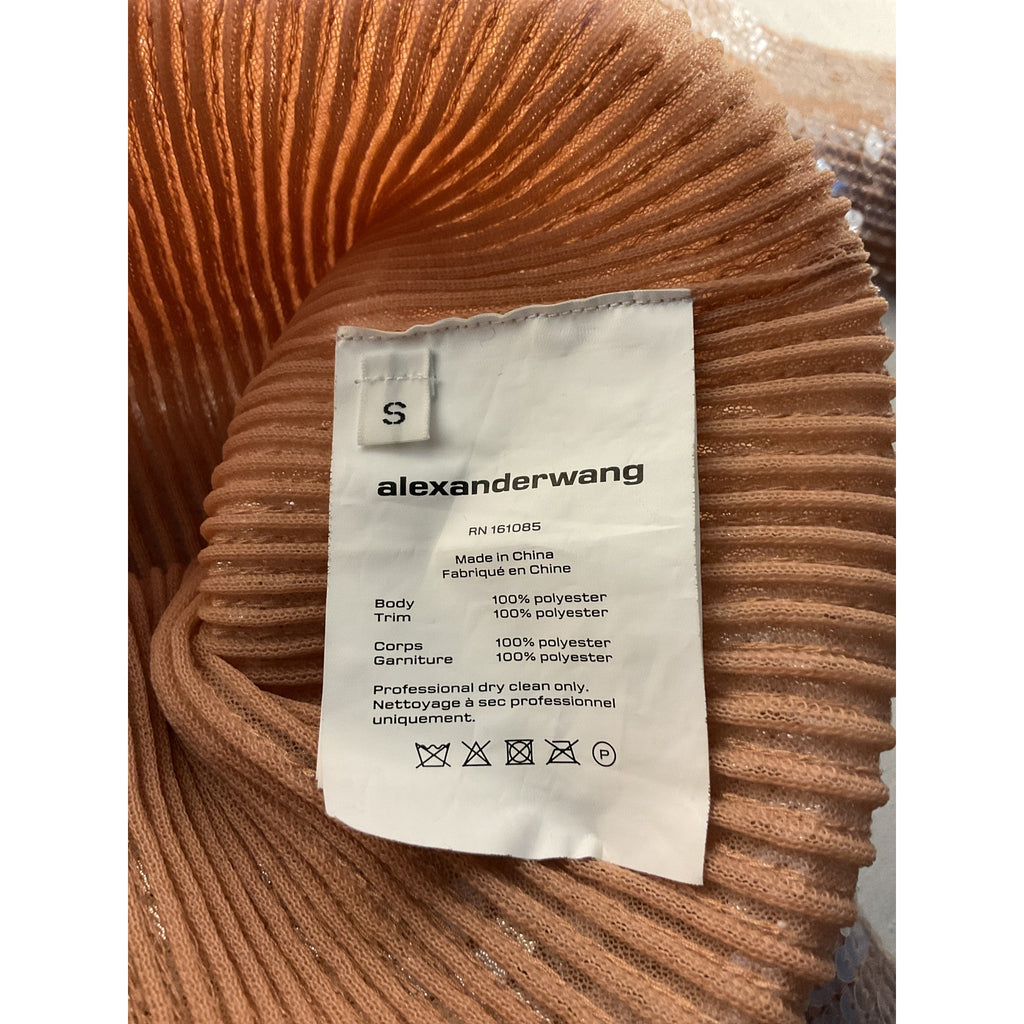 Alexander Wang 'Ribbed' Tan Mini Dress Size S - NWT