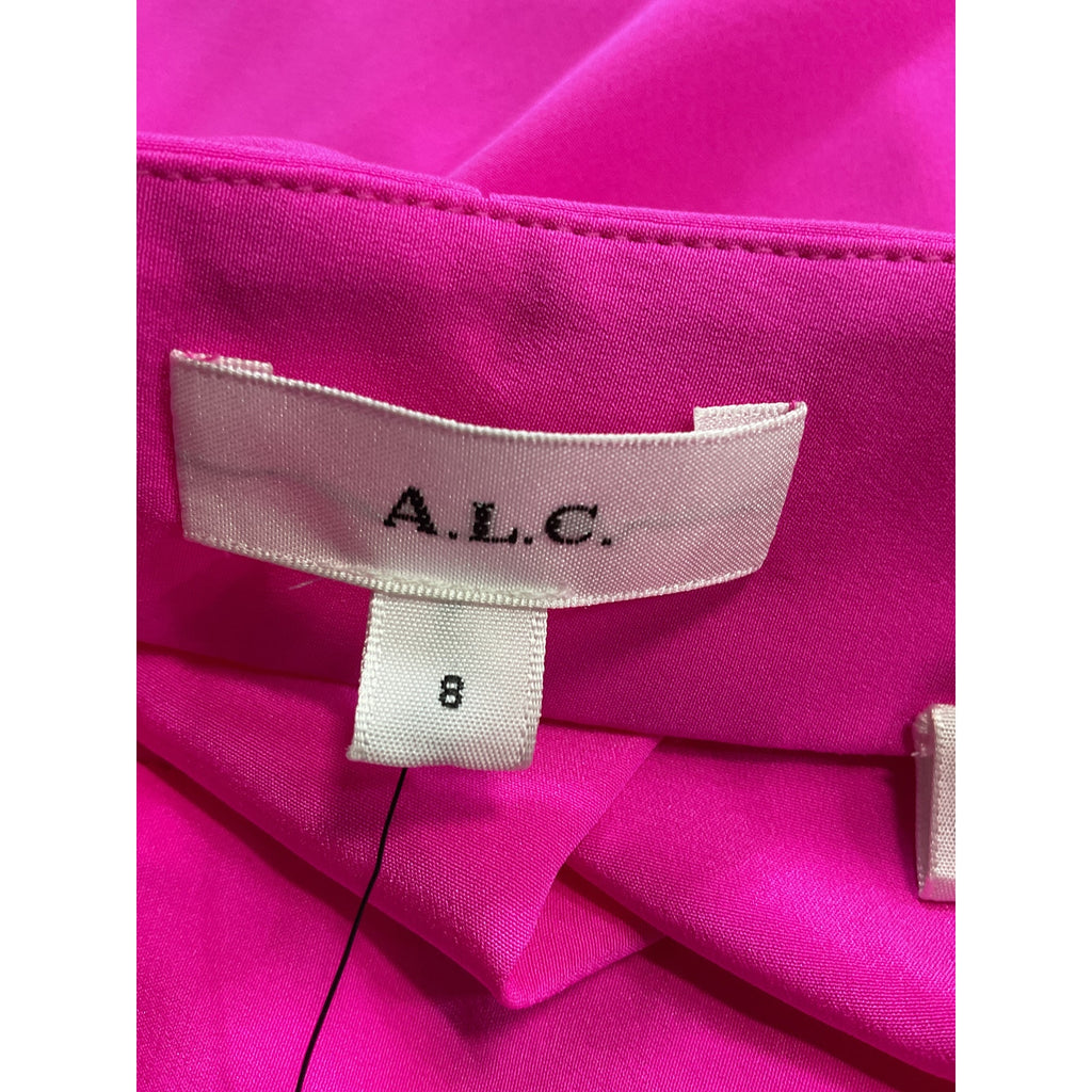 A.L.C. 'Erin' Pink Mockneck Crepe Top Size 8 - NWT