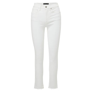 Veronica Beard High Rise White Carly Kick Flare Denim Jeans Size 25