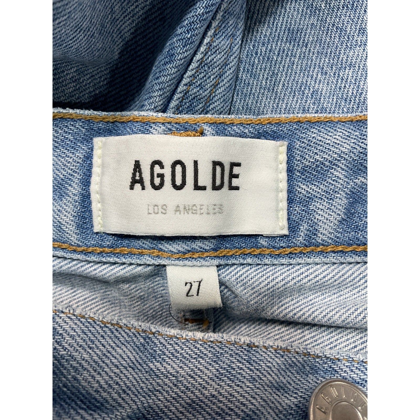 Agolde 'Cooper' Blue Cargo Denim Jeans Size 27