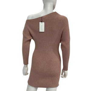 Line & Dot Ribbed Blush Abby Dress Size XS NWT