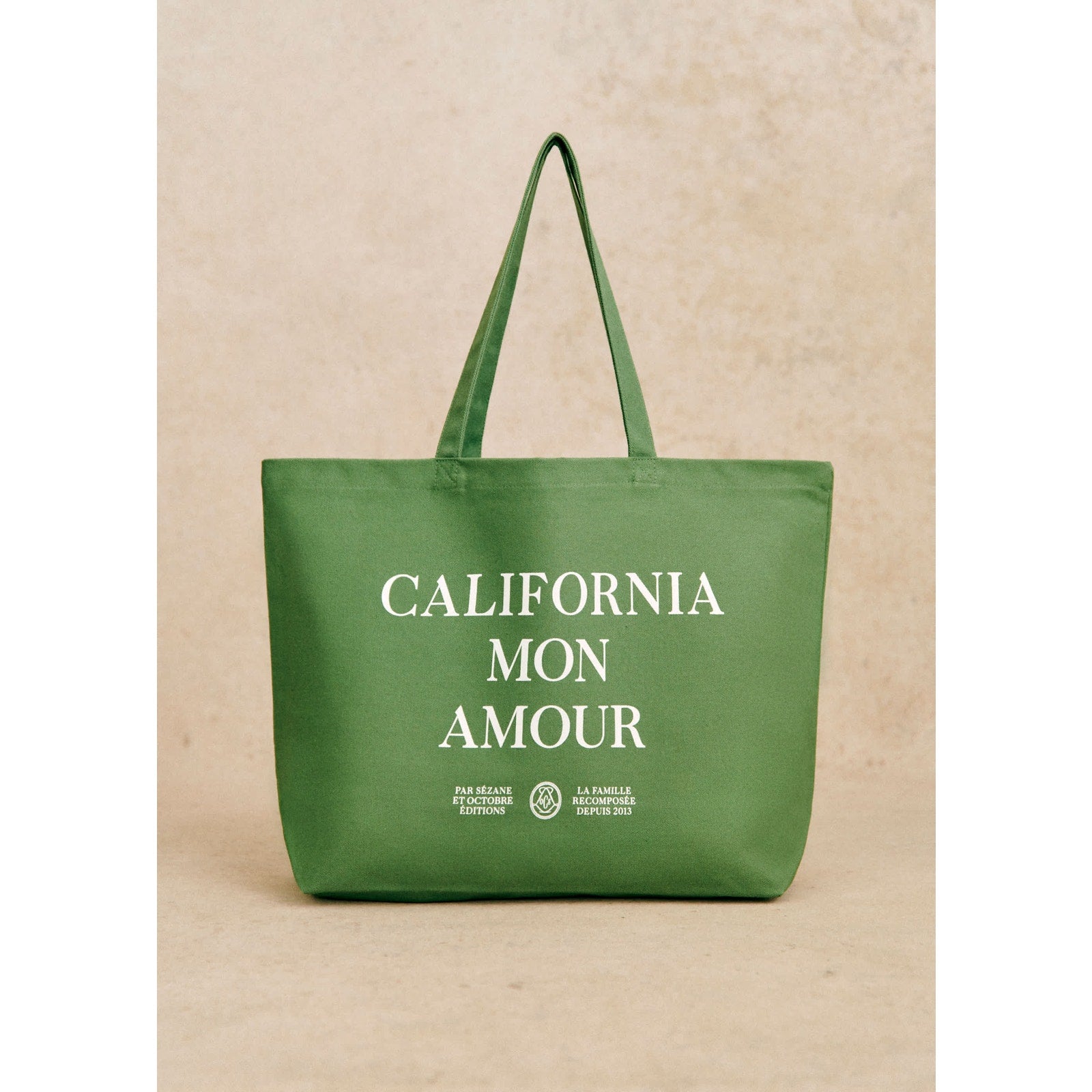 S�zane Green Cotton Tote Bag