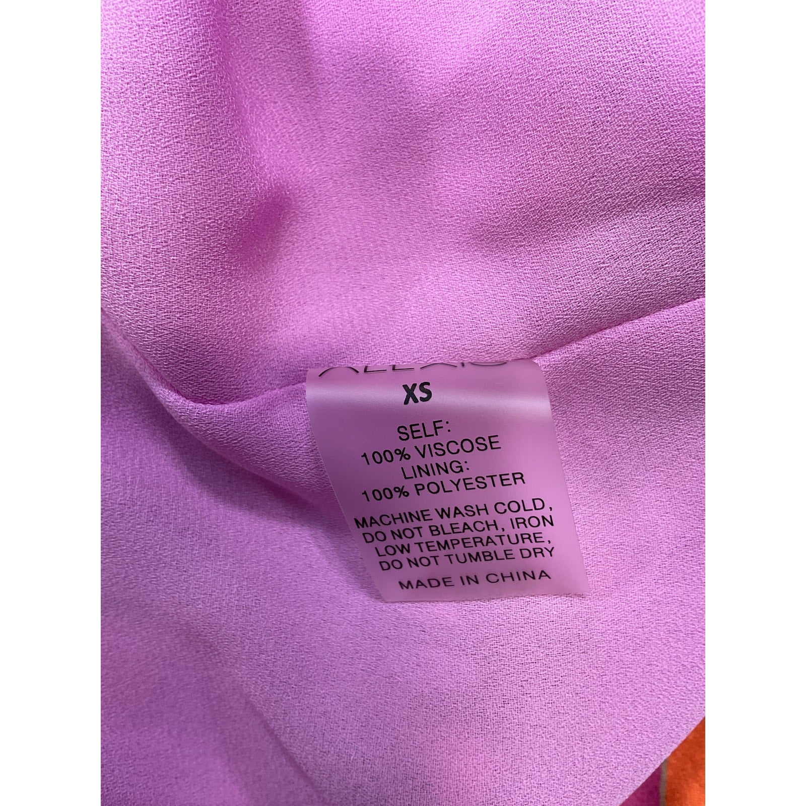 Alexis 'Flore' Orange Viscose Short Size XS