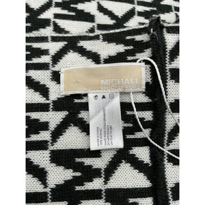 Michael Kors Graphic Black And White Monogram Scarf