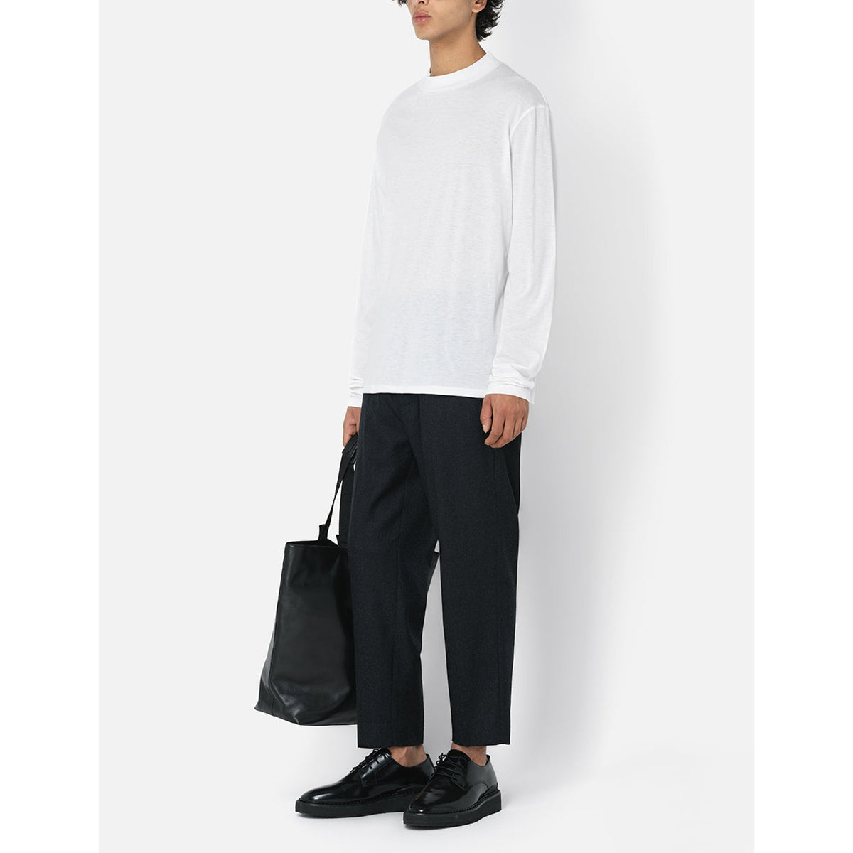 John Elliott Cotton White Cashmere Mock Neck Size XL