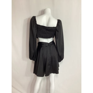 Astr The Label 'Anamaria' Black Satin Dress Size M