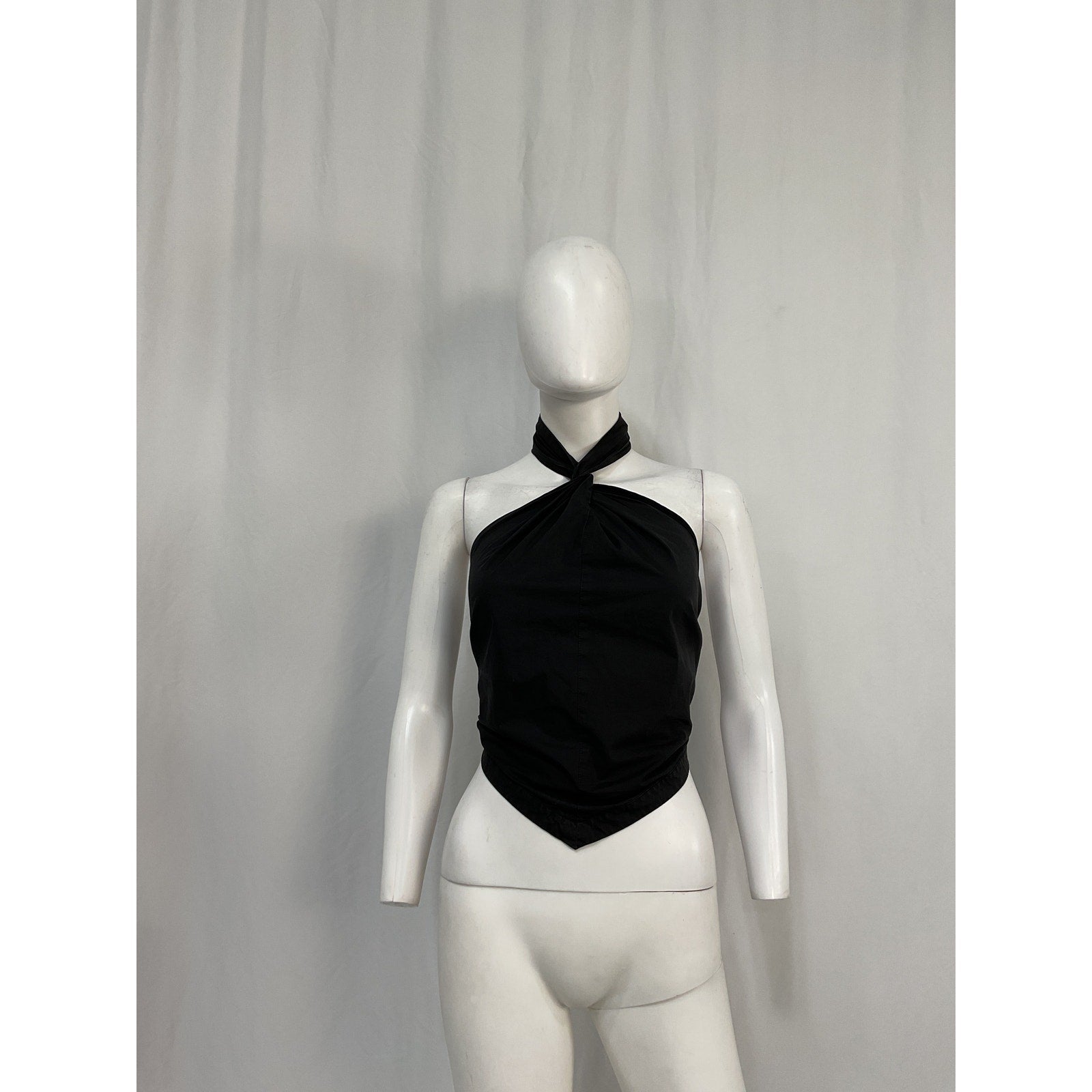 Anine Bing 'Marilyn' Black Cotton Top Size XS