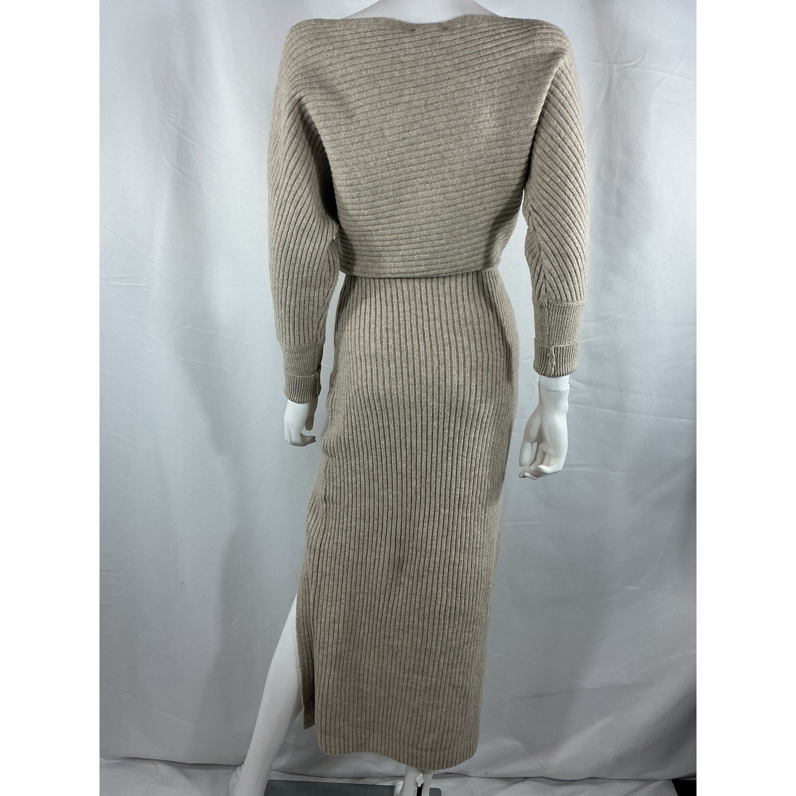 Line & Dot 'Alta' Tan Acrylic Sweater Dress Size S - NWT