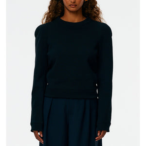 Tibi 'Sculpted' Black Shoulder Sweatshirt Size XXS - NWT