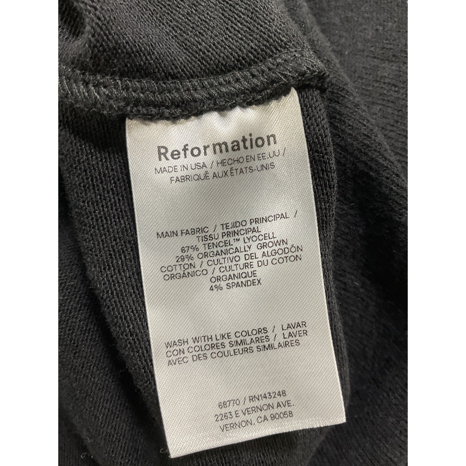 Reformation 'Cory' Black Turtlenec A Line Skirt Knit Dress Size S