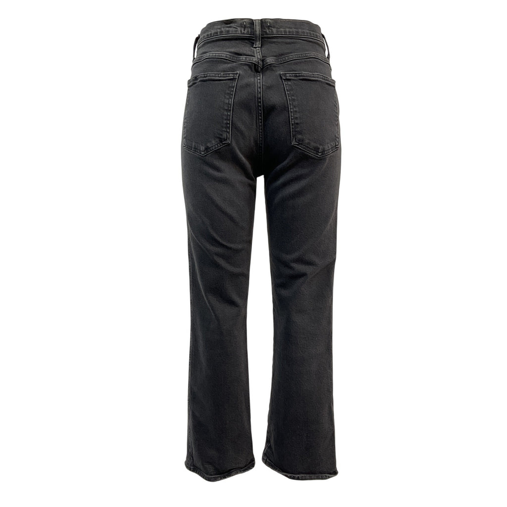 Agolde Pinch Waist High Rise Black Kick Flare Denim Jean Size 29