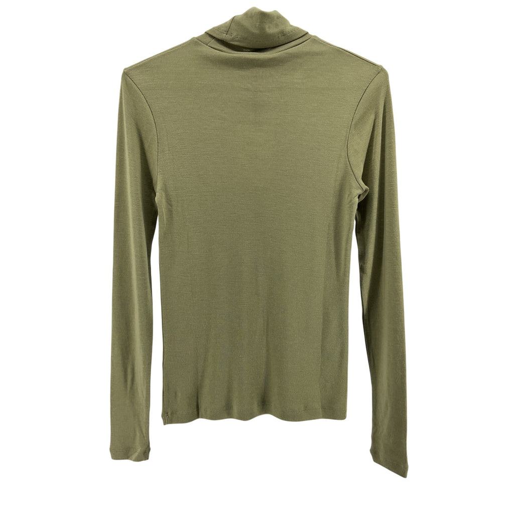 R�he Green Merino Wool Turtleneck Top Size 38 - NWT