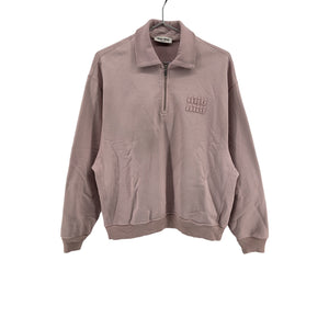 Miu Miu Garment-Dyed Pink Cotton Polo Shirt Size XS