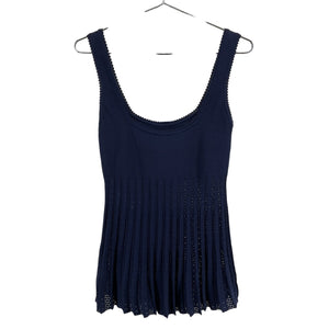 Staud Knit Navy Ellen Tank Top Size M