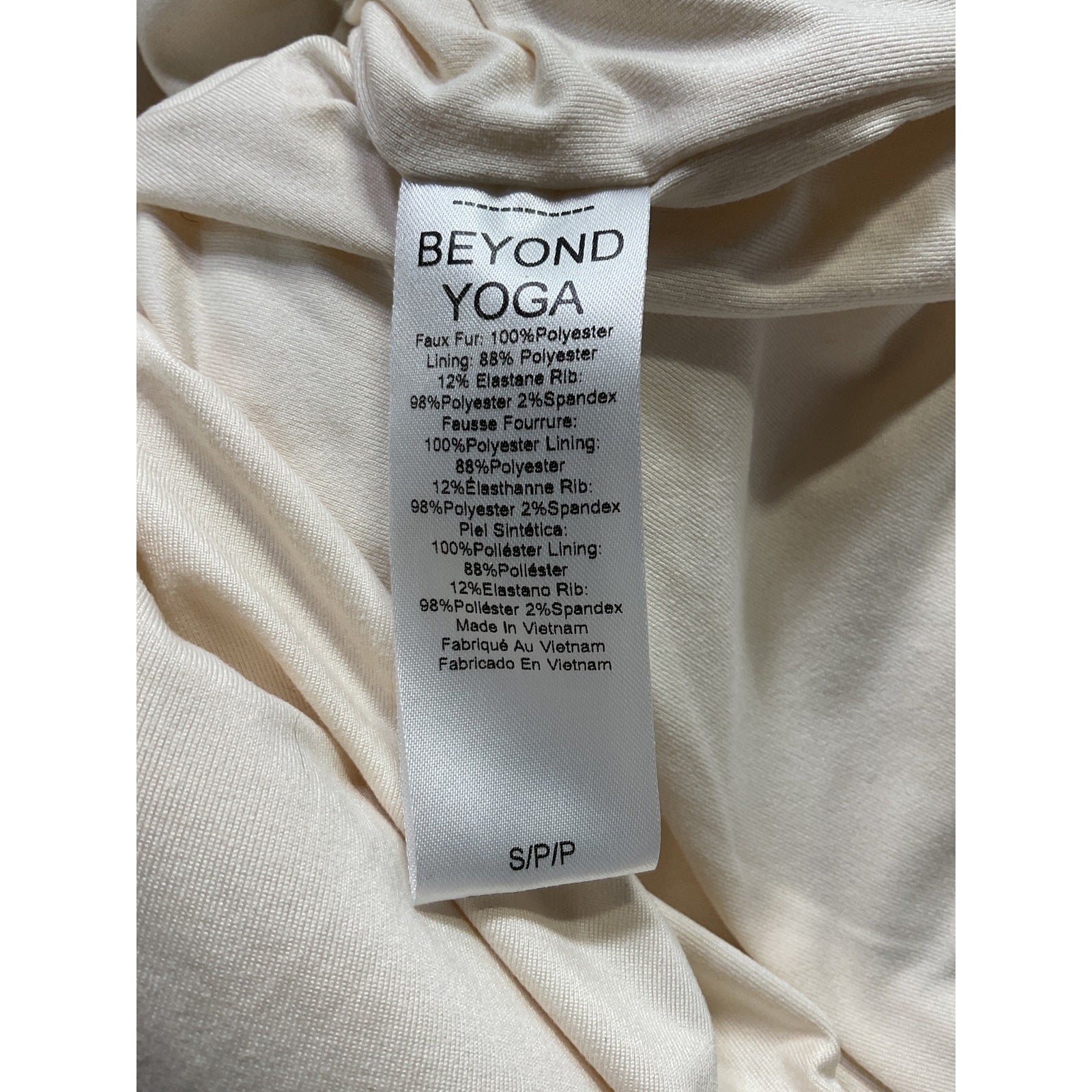 Beyond Yoga 'Take Flight' White Pullover Size S