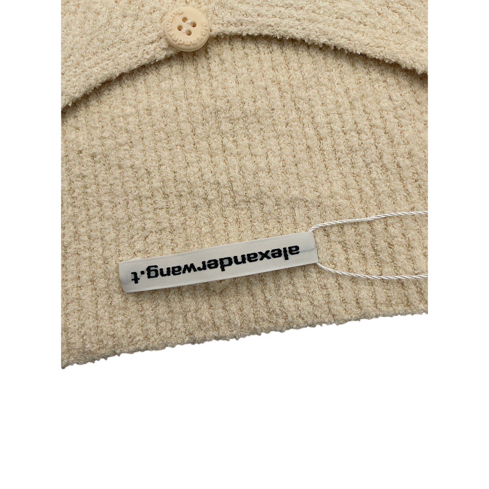 Alexanderwang.T Beige Cotton Cutout T-Shirt Size XS