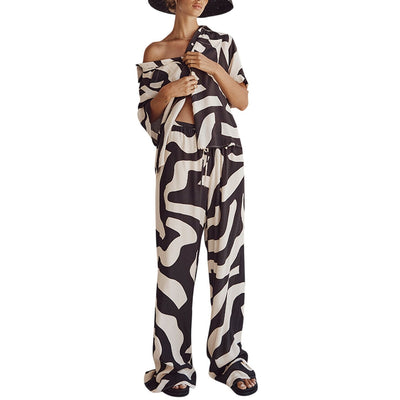 Dissh Printed Multicolor Nina Drawstring Pants Size 4