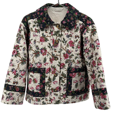Rhode Quilted Macadamia Morlaix Fleur Emil Jacket Outerwear Size S