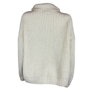 Anine Bing Ribbed Beige Sydney Sweater Size S