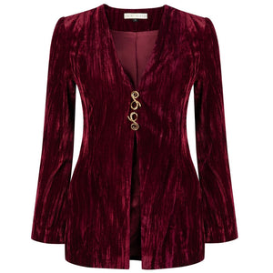 Usisi Sister Crushed Velvet Purple Coco Top Size S