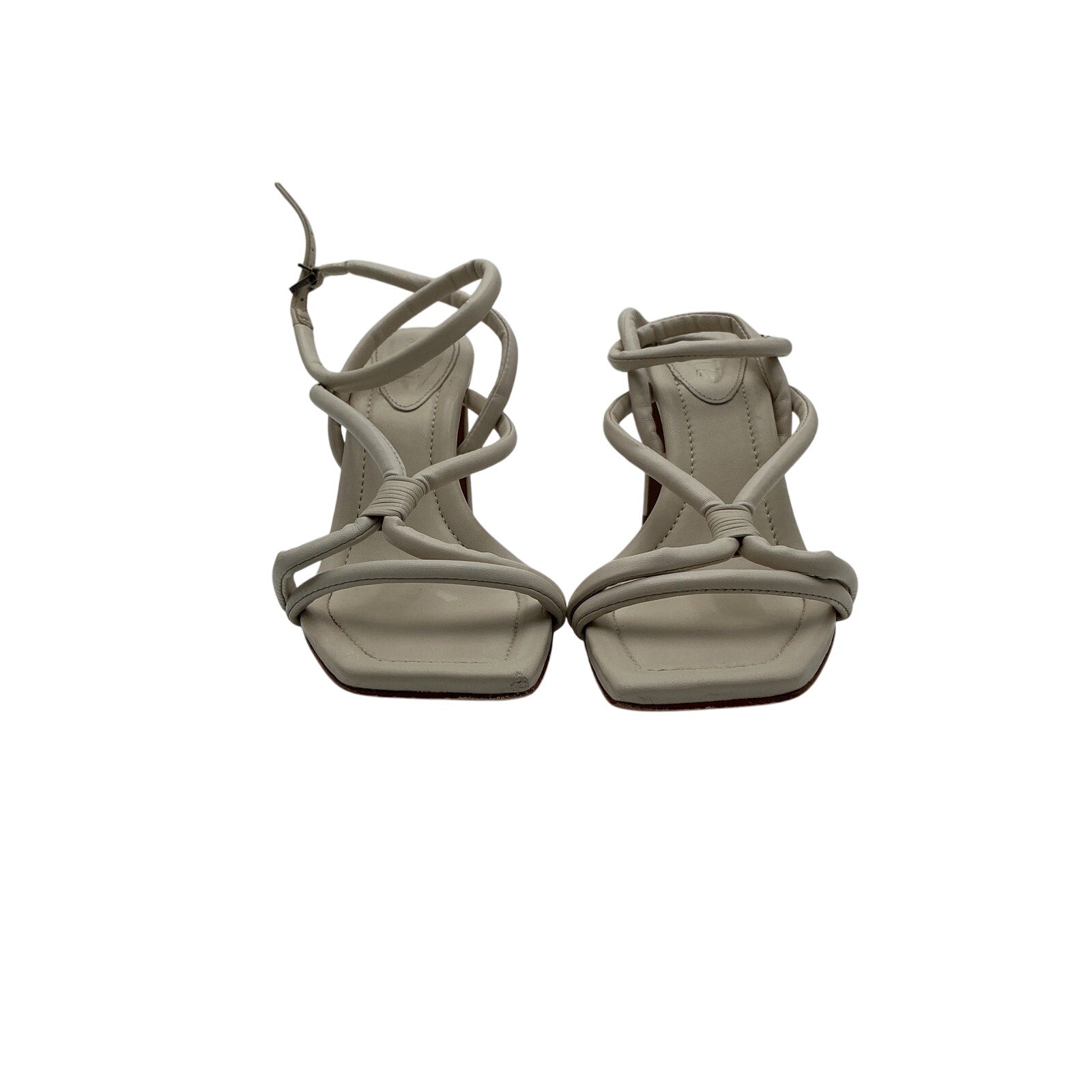 Schutz 'Nadia' Cream Leather Sandal Size 8.5