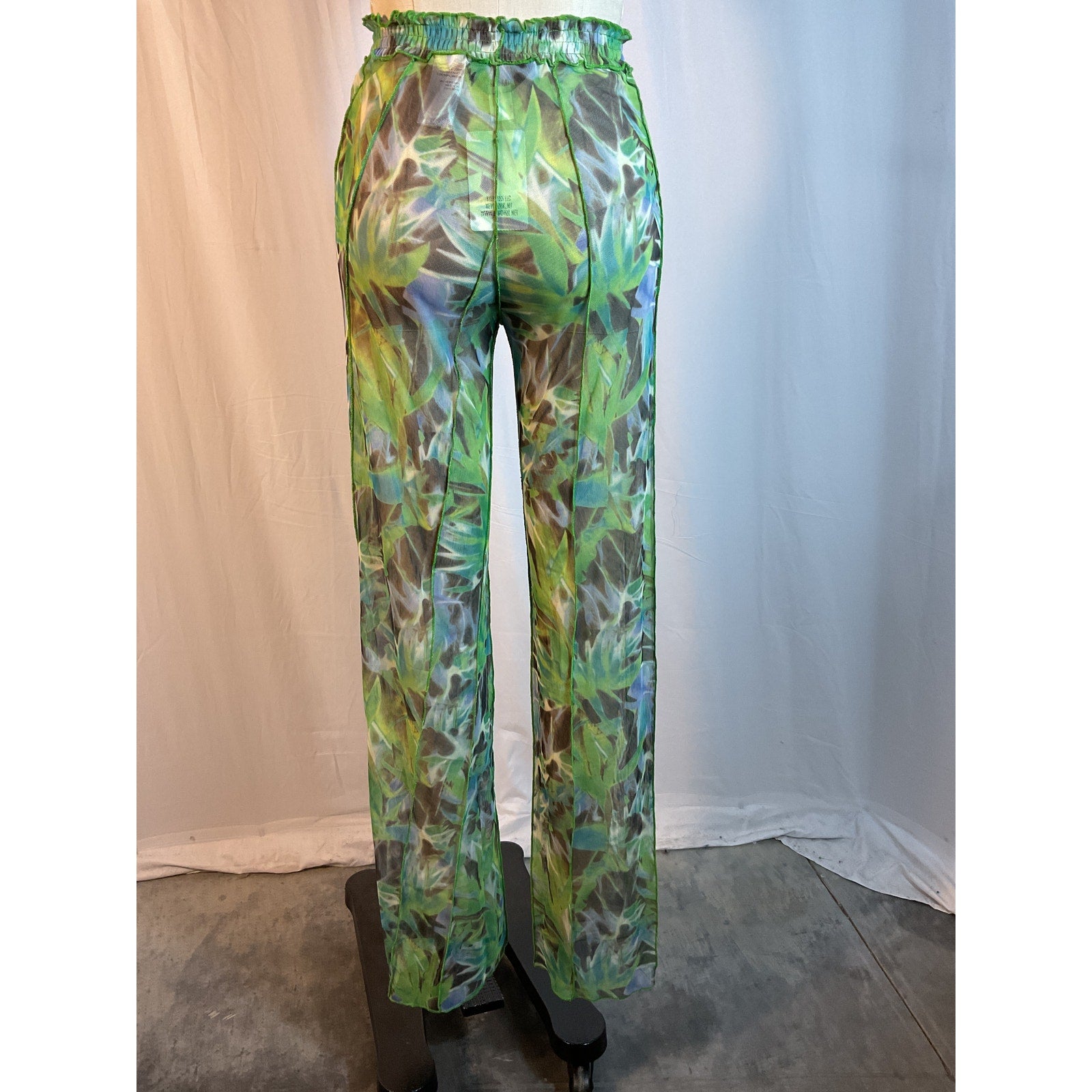 Kim Shui Green Printed Pants Size S - NWT