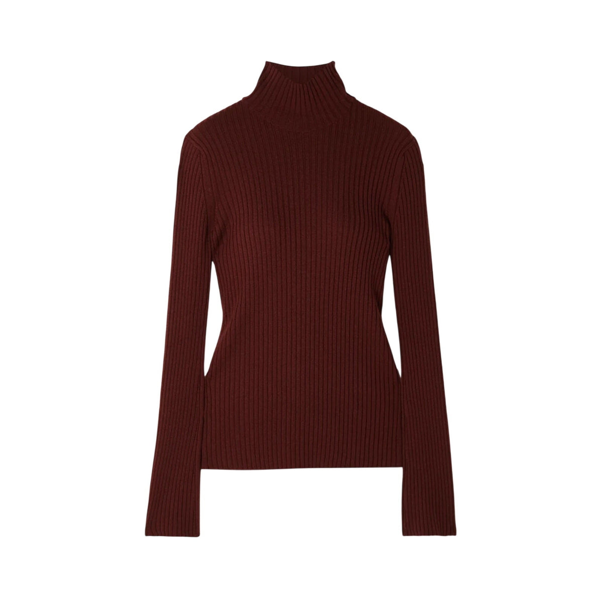 Chloé Ribbed Brick Turtleneck Sweater Size XL