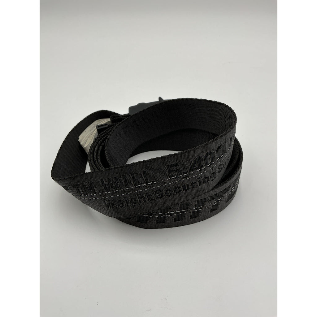 Off-White Classic Black Polyamide Industrial Belt Size OS