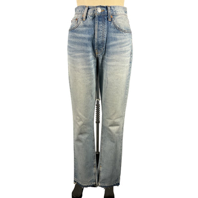 Re/Done Classic Blue 70s High Rise Bootcut Denim Jeans Size 26