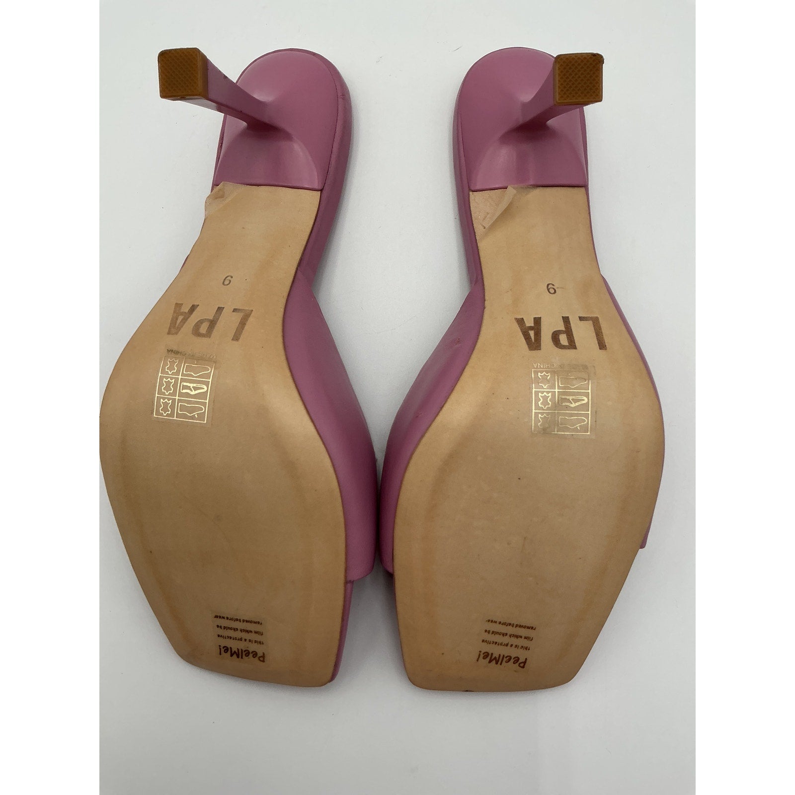 Lpa 'Camila' Purple Leather Heel Size 9