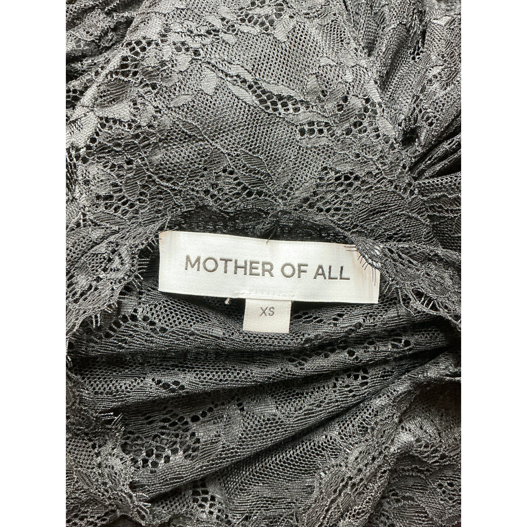 Retrofete 'Ellie' Black Lace Midi Dress Size XS