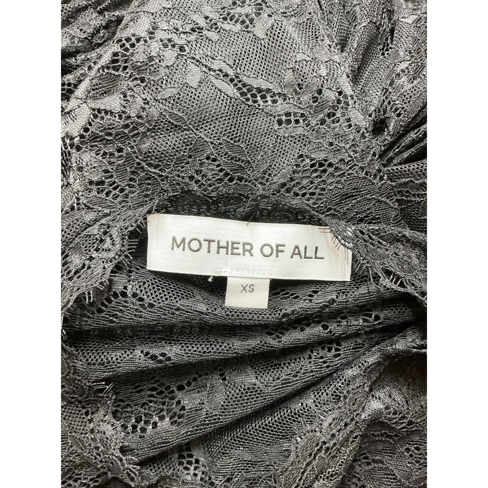 Retrofete 'Ellie' Black Lace Midi Dress Size XS