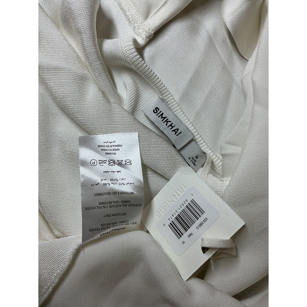 Simkhai 'Mckinnon' White Tie Neck Top Size M - NWT