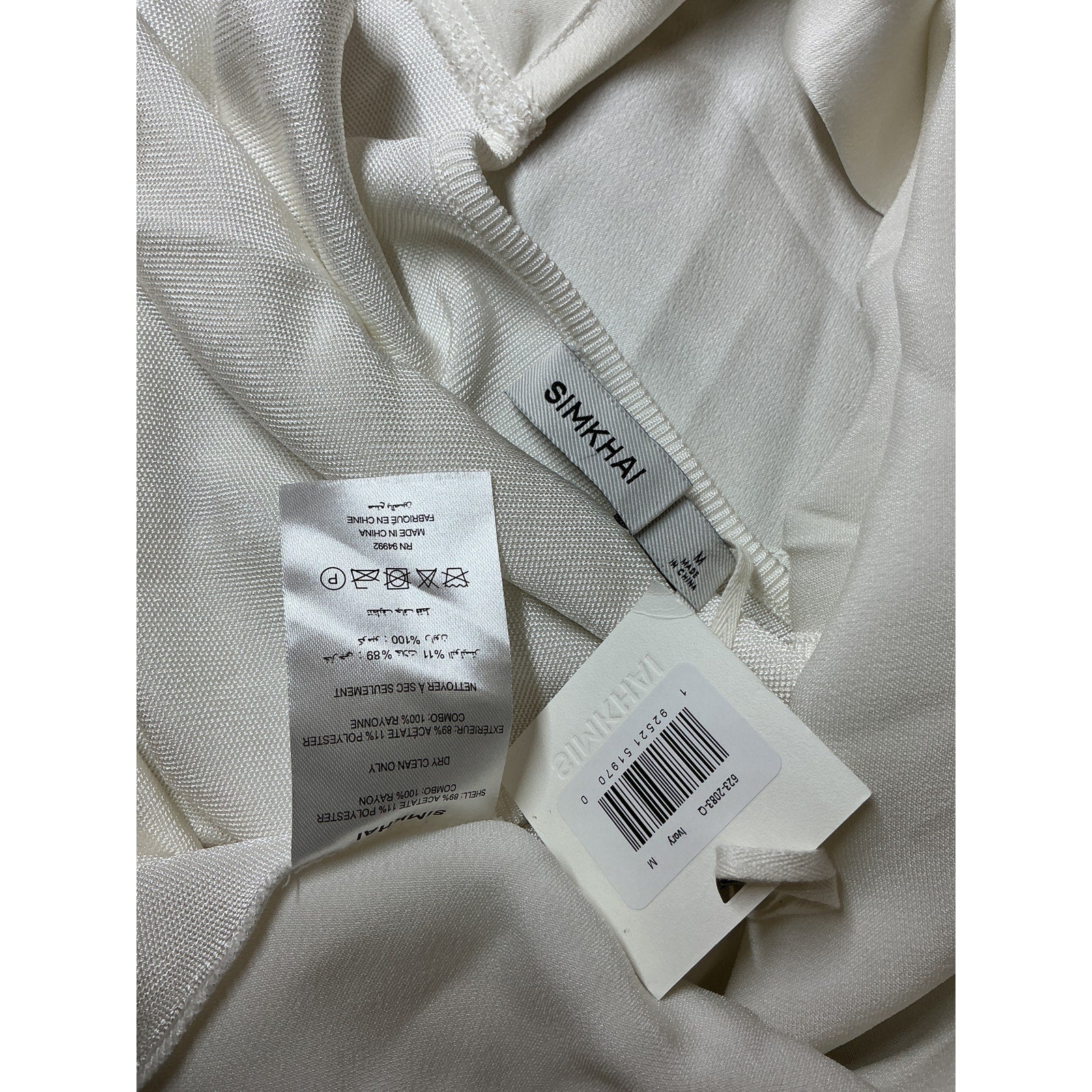 Simkhai 'Mckinnon' White Tie Neck Top Size M - NWT