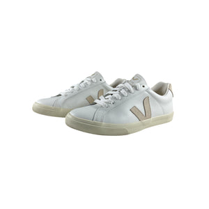 Veja Classic Extra White And Sable Esplar Lether Sneakers Size 7