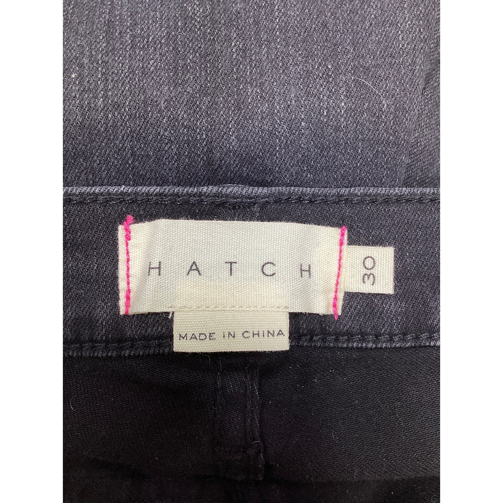 Hatch 'The Slim' Black Maternity Cotton Denim Jean Size 30 - NWT