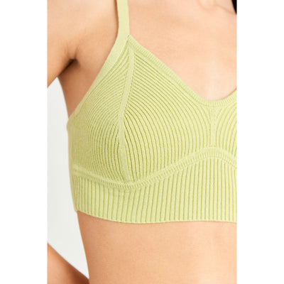 Cult Gaia 'Somage' Green Knit Top Size XS