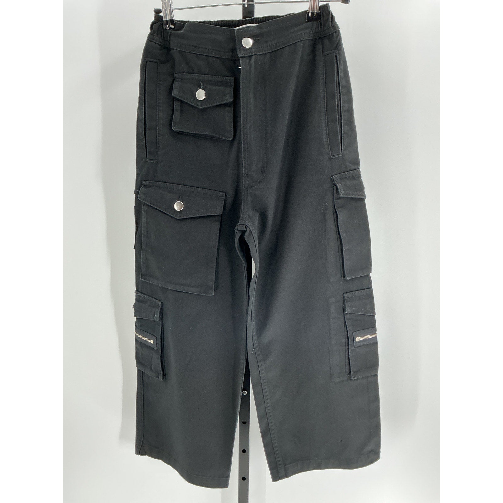 Eb Denim Cargo Black Cotton Pants Size XS