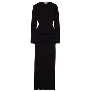 James Perse Cotton Jersey Black Maxi Dress Size 2